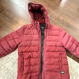 ONLY & SONS Burgundy Ski Jacket